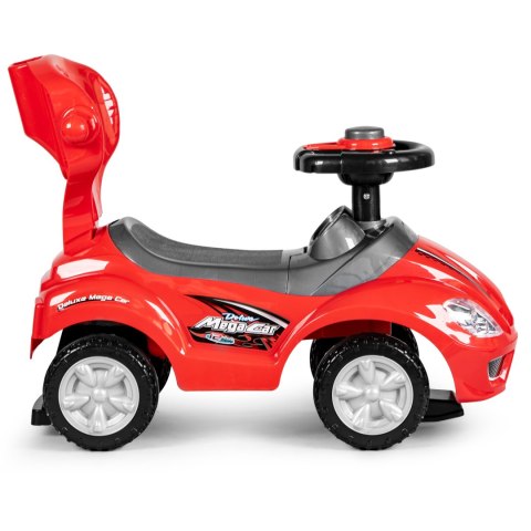 Autko jeździk, chodzik, pchacz 3w1 deluxe klakson - czerwone MULTISTORE Autko jeździk, chodzik, pchacz 3w1 deluxe klakson - czerwone MULTISTORE