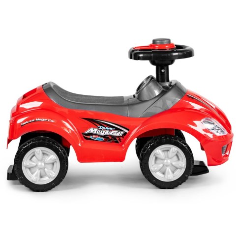 Autko jeździk, chodzik, pchacz 3w1 deluxe klakson - czerwone MULTISTORE Autko jeździk, chodzik, pchacz 3w1 deluxe klakson - czerwone MULTISTORE