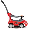 Autko jeździk pchacz 3w1 DELUXE z rączką panelem muzycznym - czerwone MULTISTORE