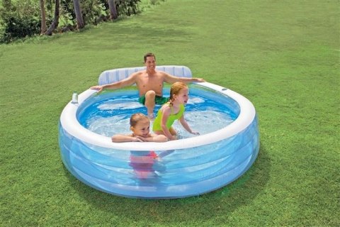 Basen ogrodowy z siedzeniami 229x224 cm INTEX 57190 INTEX Basen ogrodowy z siedzeniami 229x224 cm INTEX 57190 INTEX