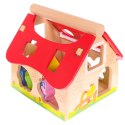 Drewniany domek, farma sorter z klockami ECOTOYS ECOTOYS