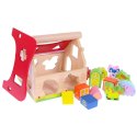 Drewniany domek, farma sorter z klockami ECOTOYS ECOTOYS
