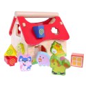 Drewniany domek, farma sorter z klockami ECOTOYS ECOTOYS