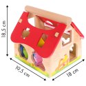 Drewniany domek, farma sorter z klockami ECOTOYS ECOTOYS