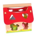Drewniany domek, farma sorter z klockami ECOTOYS ECOTOYS