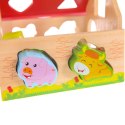 Drewniany domek, farma sorter z klockami ECOTOYS ECOTOYS
