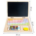 Drewniany laptop edukacyjny tablica magnetyczna ECOTOYS ECOTOYS