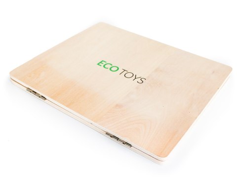 Drewniany laptop edukacyjny tablica magnetyczna ECOTOYS ECOTOYS Drewniany laptop edukacyjny tablica magnetyczna ECOTOYS ECOTOYS