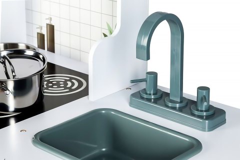 Duża drewniana kuchnia dla dzieci z akcesoriami ECOTOYS ECOTOYS Duża drewniana kuchnia dla dzieci z akcesoriami ECOTOYS ECOTOYS