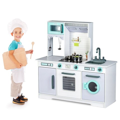 Duża drewniana kuchnia dla dzieci z akcesoriami ECOTOYS ECOTOYS Duża drewniana kuchnia dla dzieci z akcesoriami ECOTOYS ECOTOYS