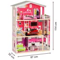 Duży drewniany domek z windą dla lalek - Rezydencja Malibu ECOTOYS ECOTOYS