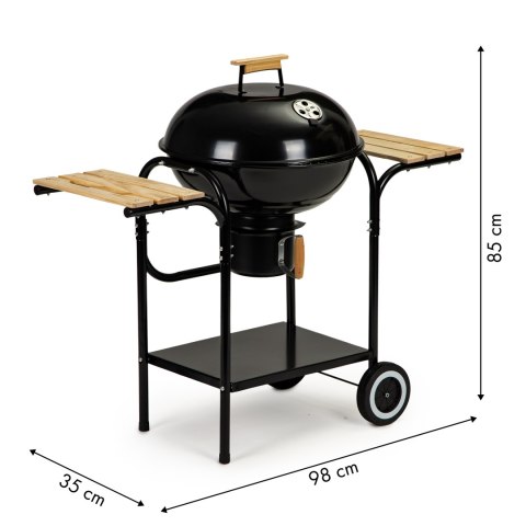 Grill ogrodowy węglowy z pokrywą i półkami ruszt popielnik MultiGarden MultiGarden Grill ogrodowy węglowy z pokrywą i półkami ruszt popielnik MultiGarden MultiGarden