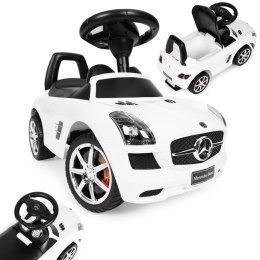 Jeździk, pchacz dla dzieci Mercedes SLS AMG biały MULTISTORE