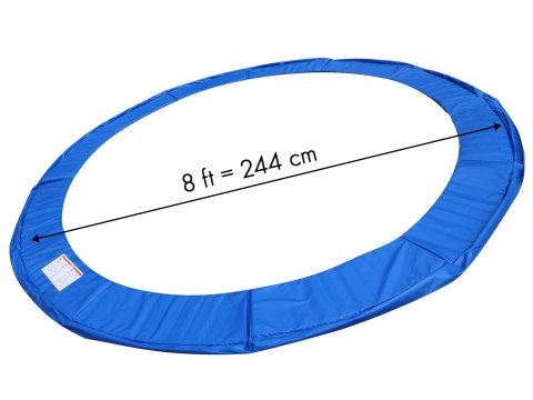 Osłona sprężyn do trampoliny 8 ft miękka mata zabezpieczająca niebieska 244-250 cm MULTISTORE Osłona sprężyn do trampoliny 8 ft miękka mata zabezpieczająca niebieska 244-250 cm MULTISTORE