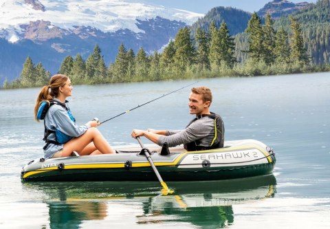 Ponton Seahawk 2 + pompka + 2 wiosła INTEX 68347 INTEX Ponton Seahawk 2 + pompka + 2 wiosła INTEX 68347 INTEX