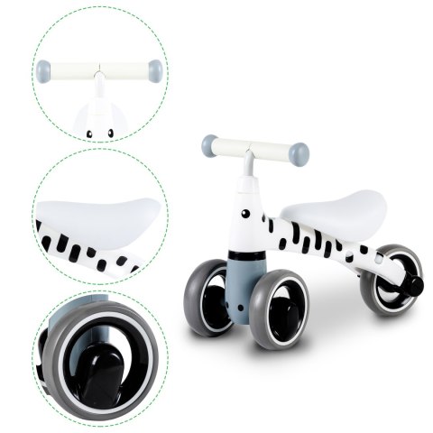 Rowerek biegowy dla dzieci bezpieczna konstrukcja koła EVA "Zebra" ECOTOYS ECOTOYS Rowerek biegowy dla dzieci bezpieczna konstrukcja koła EVA "Zebra" ECOTOYS ECOTOYS