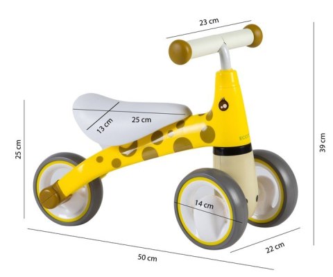 Rowerek biegowy dla dzieci bezpieczna konstrukcja koła EVA "Żyrafa" ECOTOYS ECOTOYS Rowerek biegowy dla dzieci bezpieczna konstrukcja koła EVA "Żyrafa" ECOTOYS ECOTOYS