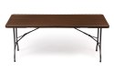 Stół cateringowy bankietowy ogrodowy składany 180x75 cm brązowy ModernHome ModernHome