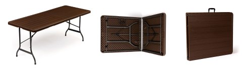 Stół cateringowy bankietowy ogrodowy składany 180x75 cm brązowy ModernHome ModernHome Stół cateringowy bankietowy ogrodowy składany 180x75 cm brązowy ModernHome ModernHome