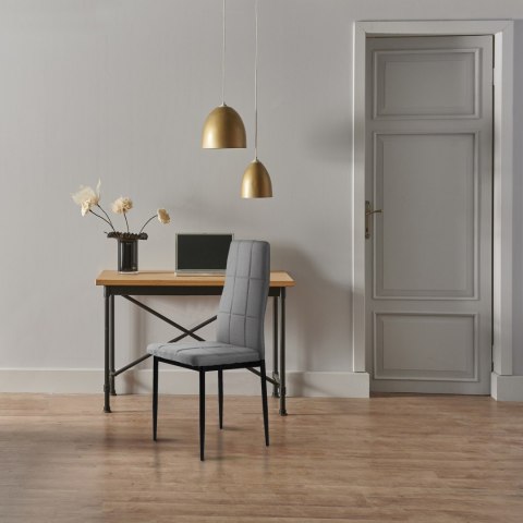 Zestaw krzesła tapicerowane do jadalni i salonu 4szt szare ModernHome Zestaw krzesła tapicerowane do jadalni i salonu 4szt szare ModernHome