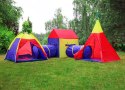 Zestaw namiotów dla dzieci 5w1 domek + tunele Iplay IPLAY