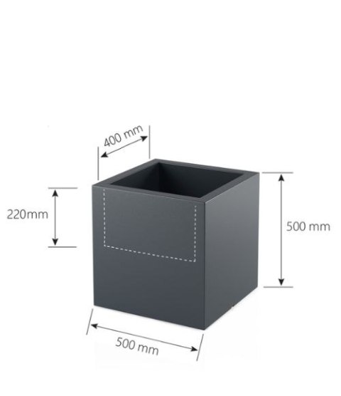 Designerska donica MONUMO PIXEL POT Antracyt MONUMO Designerska donica MONUMO PIXEL POT Antracyt MONUMO