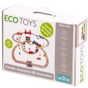 Drewniana kolejka na baterie 90 elementów ECOTOYS ECOTOYS