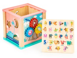 Drewniana kostka edukacyjna, sorter mula ECOTOYS ECOTOYS