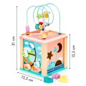 Drewniana kostka edukacyjna, sorter mula ECOTOYS ECOTOYS