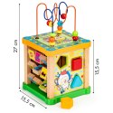 Drewniana kostka edukacyjna, tablica sorter mula ECOTOYS ECOTOYS