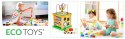 Drewniana kostka edukacyjna, tablica sorter mula ECOTOYS ECOTOYS