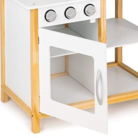Drewniana kuchnia dla dzieci z piekarnikiem + akcesoria ECOTOYS ECOTOYS Drewniana kuchnia dla dzieci z piekarnikiem + akcesoria ECOTOYS ECOTOYS