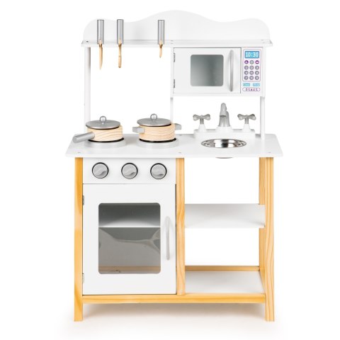 Drewniana kuchnia dla dzieci z piekarnikiem + akcesoria ECOTOYS ECOTOYS Drewniana kuchnia dla dzieci z piekarnikiem + akcesoria ECOTOYS ECOTOYS