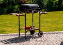 Duży grill ogrodowy z pokrywą regulacja rusztu drewniane półki MultiGarden MultiGarden