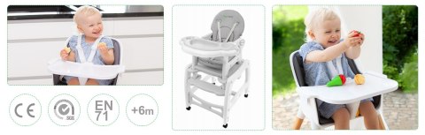 Fotelik krzesełko do karmienia 3w1 bujany fotel krzeseło ze stoliczkiem ECOTOYS ECOTOYS Fotelik krzesełko do karmienia 3w1 bujany fotel krzeseło ze stoliczkiem ECOTOYS ECOTOYS
