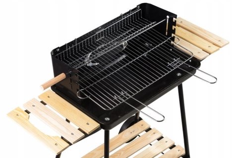 Grill ogrodowy węglowy z półkami regulacja 2 ruszty przenośny MultiGarden MultiGarden Grill ogrodowy węglowy z półkami regulacja 2 ruszty przenośny MultiGarden MultiGarden