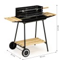 Grill ogrodowy węglowy z półkami regulacja 2 ruszty przenośny MultiGarden MultiGarden