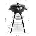 Grill ogrodowy z pokrywą otwór wentylacyjny popielnik półka MultiGarden MultiGarden