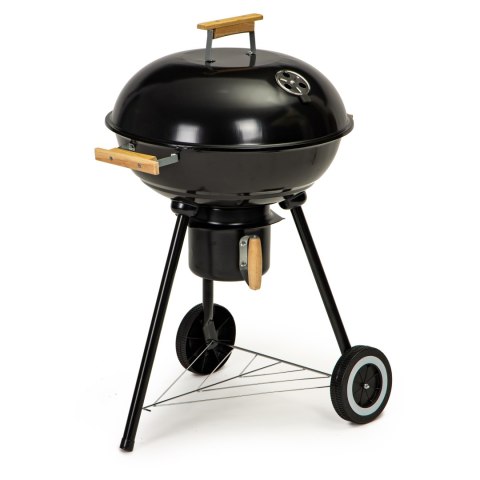 Grill ogrodowy z pokrywą popielnik metalowa półka koła transportowe MultiGarden MultiGarden Grill ogrodowy z pokrywą popielnik metalowa półka koła transportowe MultiGarden MultiGarden