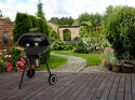 Grill ogrodowy z pokrywą popielnik metalowa półka koła transportowe MultiGarden MultiGarden