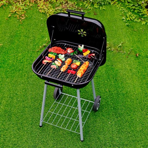 Grill węglowy ogrodowy z pokrywą na zawiasach + kółka MultiGarden MultiGarden Grill węglowy ogrodowy z pokrywą na zawiasach + kółka MultiGarden MultiGarden