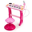 Keyboard organki pianinko z mikrofonem mp3 różowe MULTISTORE