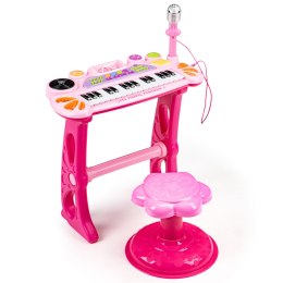 Keyboard organki pianinko z mikrofonem mp3 różowe MULTISTORE