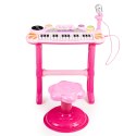 Keyboard organki pianinko z mikrofonem mp3 różowe MULTISTORE