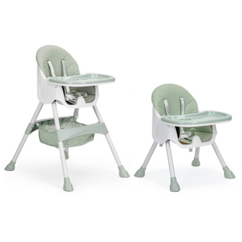 Krzesełko fotelik do karmienia 2w1 pasy 5 punktowe ECOTOYS azure ECOTOYS Krzesełko fotelik do karmienia 2w1 pasy 5 punktowe ECOTOYS azure ECOTOYS