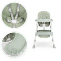 Krzesełko fotelik do karmienia 2w1 pasy 5 punktowe ECOTOYS azure ECOTOYS