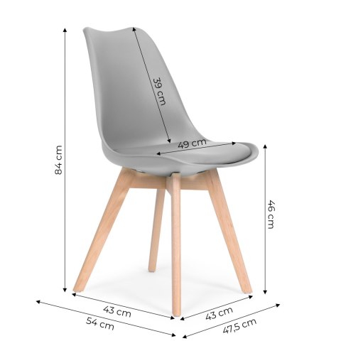 Krzesło zestaw krzeseł do salonu jadalni z poduszką ModernHome ModernHome Krzesło zestaw krzeseł do salonu jadalni z poduszką ModernHome ModernHome