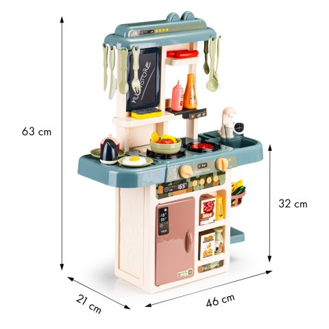 Kuchnia dla dzieci dźwięki LED woda generator pary dodatki MULTISTORE Kuchnia dla dzieci dźwięki LED woda generator pary dodatki MULTISTORE