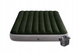 Materac duży dmuchany 203x152 cm dwuosobowy elektryczna pompka gratis INTEX 64779 INTEX