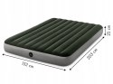 Materac duży dmuchany 203x152 cm dwuosobowy elektryczna pompka gratis INTEX 64779 INTEX